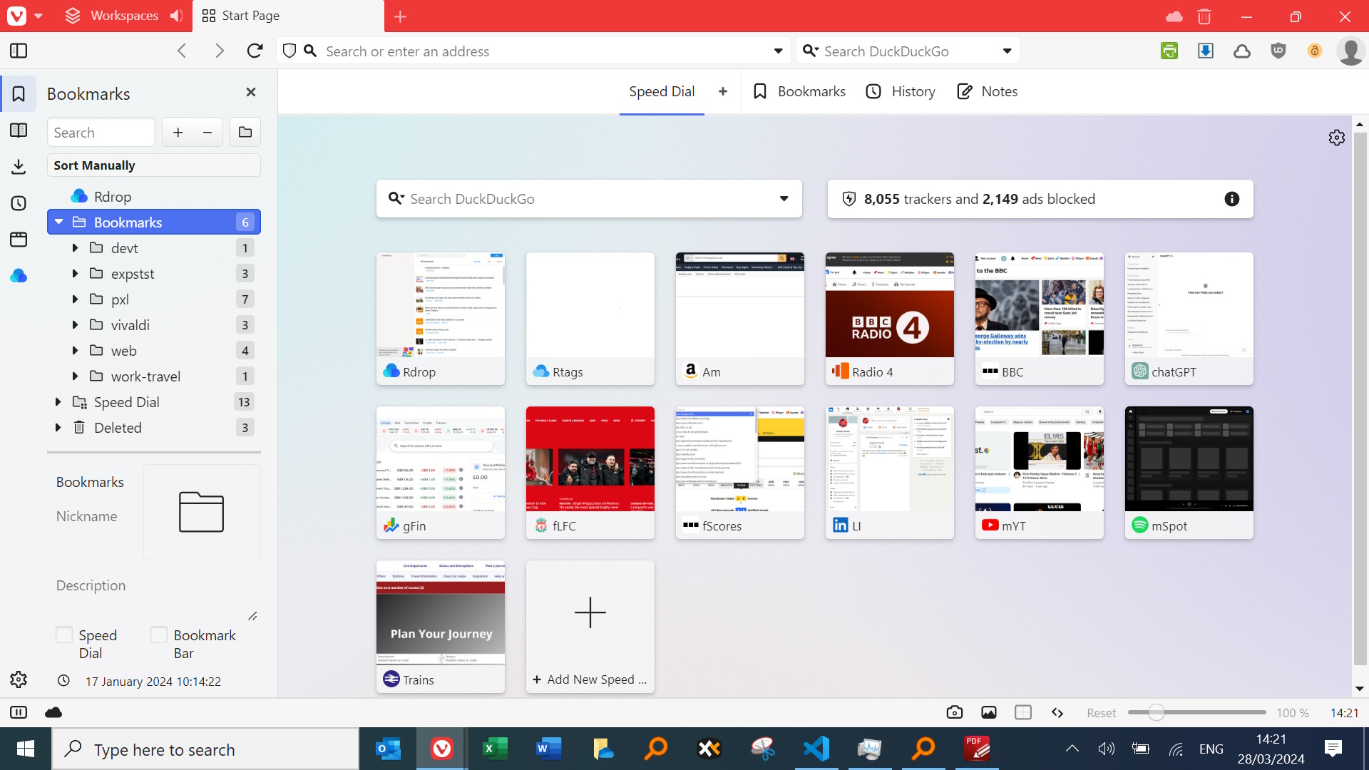The Vivaldi browser The Vivaldi browser